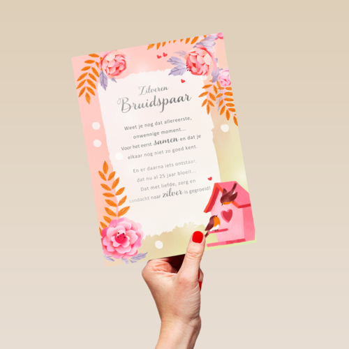 Huwelijksjubileum Zilveren bruidspaar More than Words