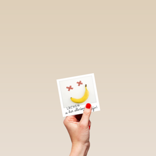 polaroid kaart lachen is het allerbeste medicijn
