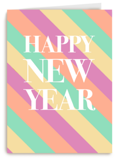 Nieuwjaar kaart happy new year