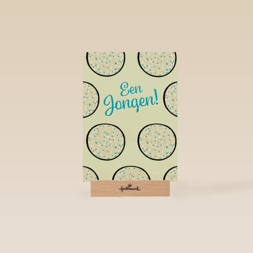 Blauwe beschuit met muisjes een jongen