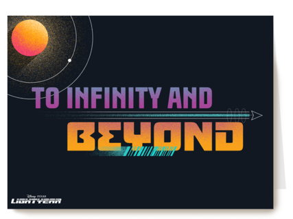 vriendschap kaart to infinity and beyond