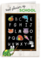 back to school schoolbord plezier op school
