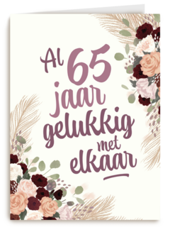 Al 65 jaar gelukkig met elkaar
