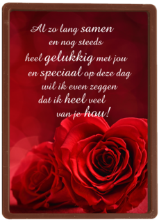 Valentijnskaart al zo lang samen