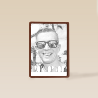 fotokaart staand trots op jou