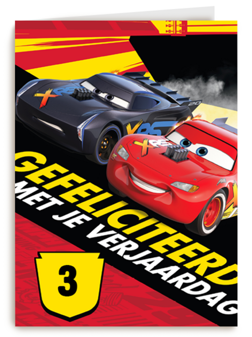 Verjaardagskaart Hallmark | Cars Verjaardagskaart Bliksem Mcqueen En Storm
