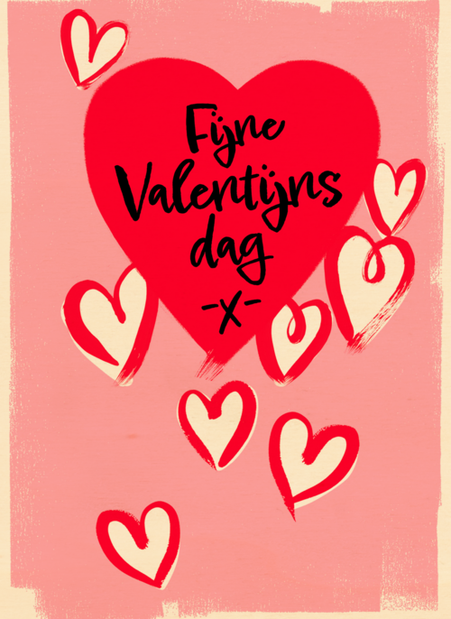 Houten Kaart Valentijn | Houten Kaart Hallmark | Valentijn | Fijne Valentijnsdag Harten
