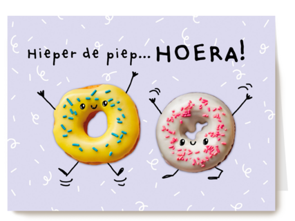 verjaardag kaart klassiek hieperdepiep hoera