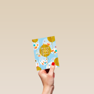 100 jaar confetti ballon