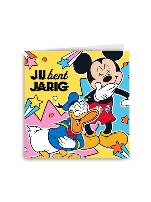 Mickey en Donald Duck verjaardagskaart