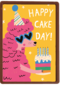 Verjaardagskaart Happy Cake Day