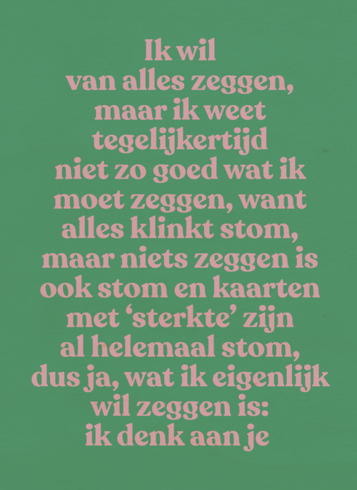 Houten Kaart Liefdesverdriet | Hallmark | Houten Kaart Hallmark | Liefdesverdriet | Wat Ik Eigenlijk Wil Zeggen Ik Denk Aan Je