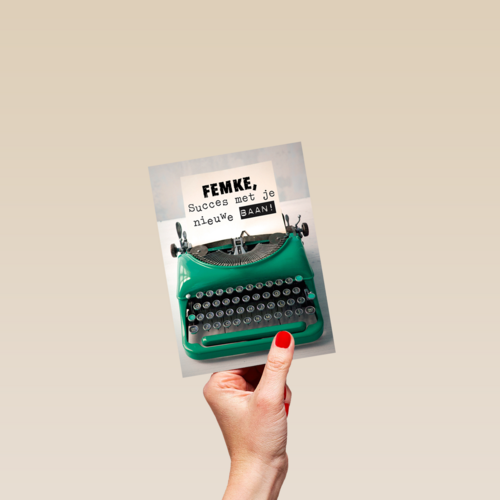 typemachine bericht voor jouw