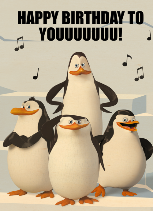 Penguins verjaardagskoor