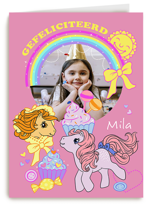 Fotokaart Verjaardagskaarten | My Little Pony Gefeliciteerd Fotokaart