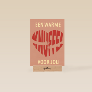 Sterkte kaart een warme knuffel voor jou