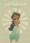prinses kaart disney gefeliciteerd prinses jasmin