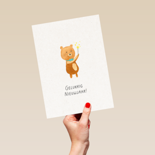 Pretty Cute Gelukkig Nieuwjaar