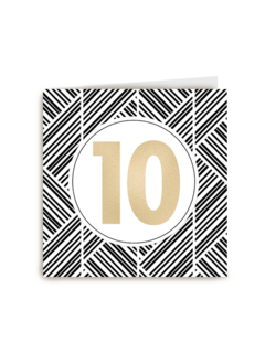 gouden 10 met patroon