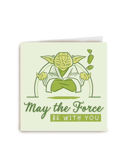 Zomaar kaart Yoda may the forece be with you