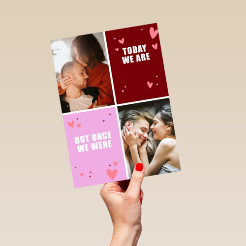 Valentijnskaart foto once we were