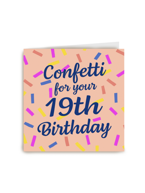 confetti for your 19th birthday