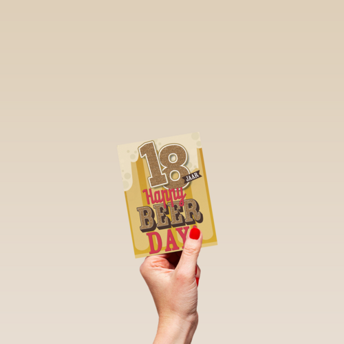 verjaardag leeftijden happy beer day 18