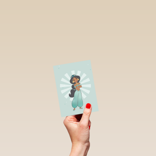 prinses kaart disney blanco jasmin