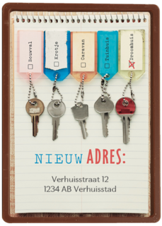 verhuizen nieuw adres verhuisbericht notitie