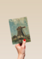 studio art kaart blanco met een nederlandse molen