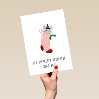 een piepklein berichtje voor jou kaart