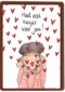 Valentijnskaart Heel veel kusjes voor jou