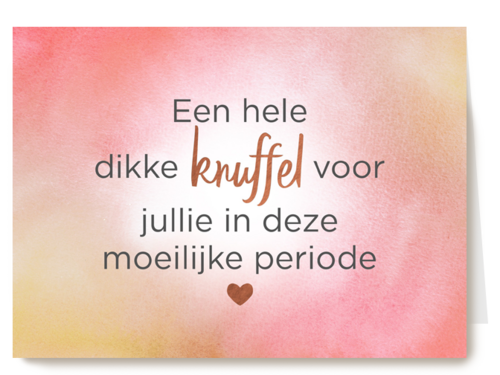 hele dikke knuffel voor jullie