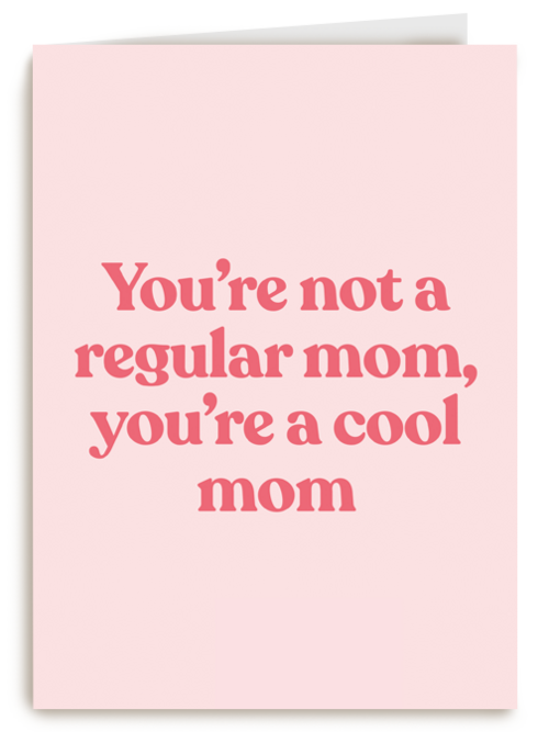 moederdag kaart hip cool mom