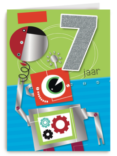 verjaardag leeftijden robot 7 jaar