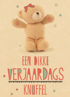 een bere knuffel voor jouw verjaardag