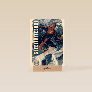 Spiderman kaart gefeliciteerd