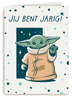 verjaardag kaart grogu jij bent jarig