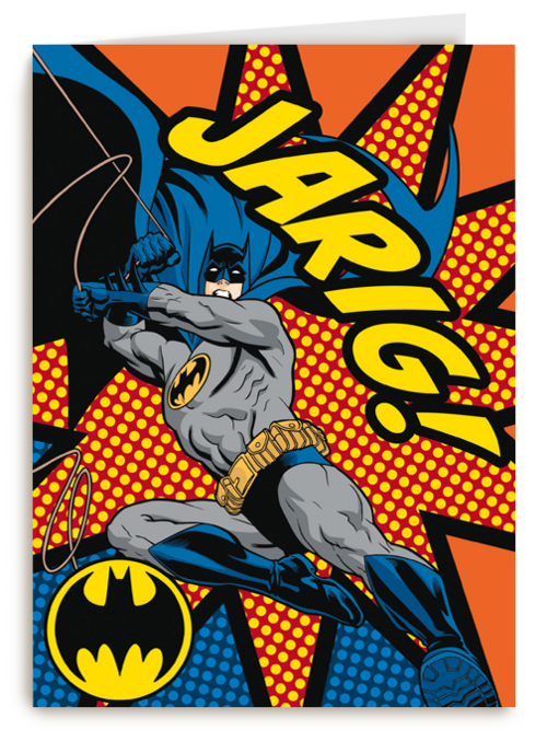Batman verjaardagskaart jarig