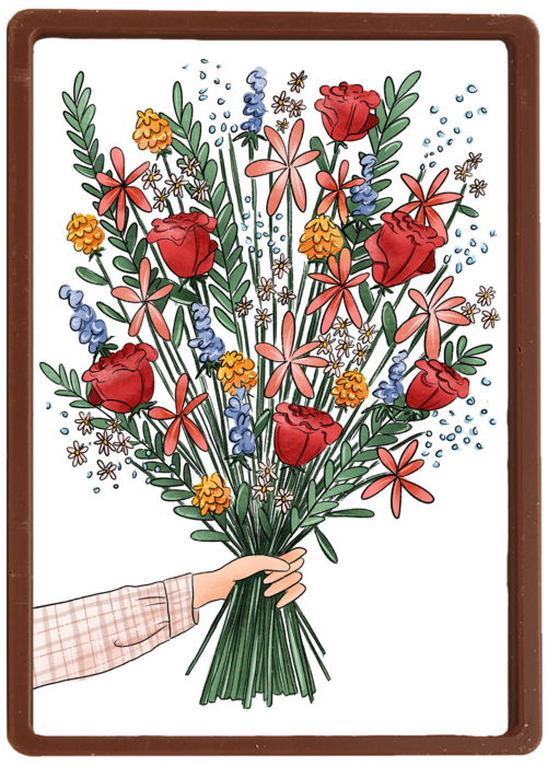 Blanco kaart bos bloemen Matia Studio powervrouw