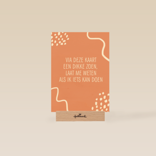 laat me weten als ik iets kan doen kaart
