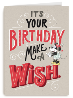 disney its your birthday make a wish minnie mouse