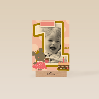 fotokaart kids meisje jarig