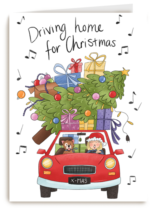 driving home for christmas auto kaart
