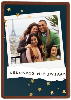 nieuwjaar fotokaart polaroid