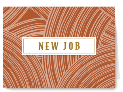 nieuwe baan kaart new job rood