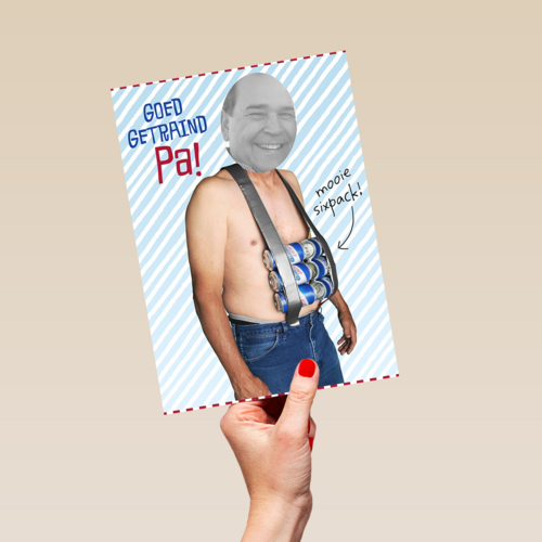 vaderdag kaart grappig goed getraind pa