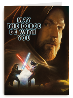 Star Wars kaart may the force be with you
