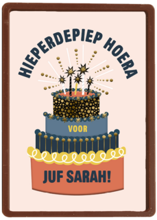 hieperdepiep hoera me een taart