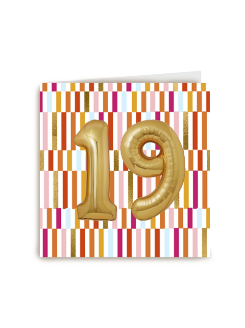 gouden ballonnen voor 19de verjaardag